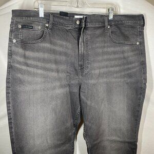 NWT Men's Grey Calvin Klein Straight Leg Jeans 42x30